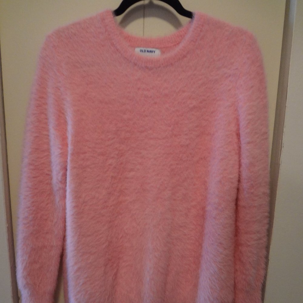 Pink Eyelash Sweater Bubblegum Pink